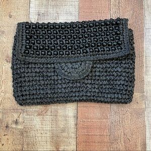 Chico’s Wood Beaded Clutch
